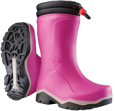 DUNLOP Protective Footwear (DUO18) Kids Blizzard, Botas de Agua Unisex Niños, Pink, 30 EU