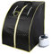 Flyelf Sauna Portatile Personale Spa Detoxify Perdere Peso 98 x 70 x 80 cm 1.8L 3 Colore (Nero)