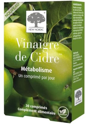 New Nordic Vinaigre de Cidre Métabolisme 30 Comprimés