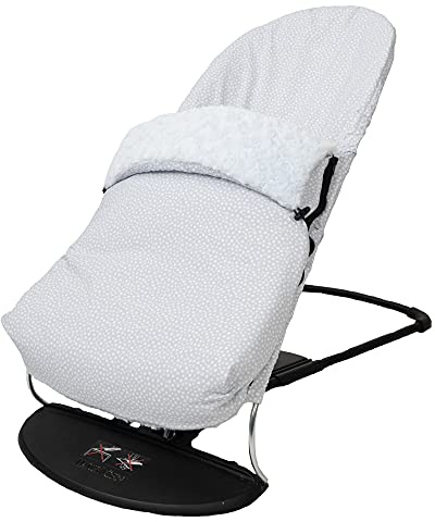 Funda + Saco para Hamaca BabyBjörn Balance Soft (SUSTITUYE tapicería Original), Hipoalergénica, Hipersuave, Transpirable. (Algodón Orgánico Celeste)
