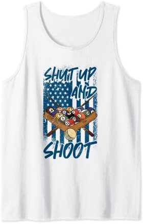 Snookerqueue mit 8 Bällen für Billards, Shut Up And Shoot Billards, Billards, Snookerqueue Tank Top