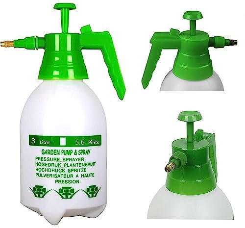 Optimal Products 5L, 8L,10L, 12L & 20L Garden Pressure Weed Spray Bottle Hand Pump Water Plant Sprayer Portable UK (3 Litre)