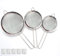 Lot de 3 Passoire Cuisine Chinois Cuisine inox 8cm/12cm/16cm Passoire fine Tamis de Cuisine pour Poudre, Pâtisserie, Nouille, Riz, Pates