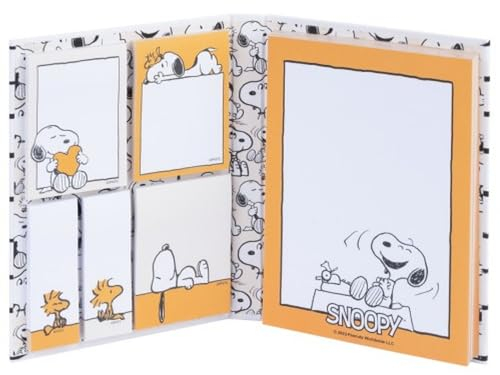 Grupo Erik Notizblock Block Buch Peanuts Snoopy Notizzettel Block für To Do Liste Einkaufszettel oder Einkaufsliste - Offizieller Snoopy Fanartikel