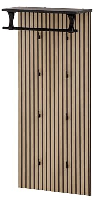 Schildmeyer Hank Hankenpaneel 157120, Schwarzmatt/Akustikpaneel Optik, 50 x 20,9 x 110,6 cm