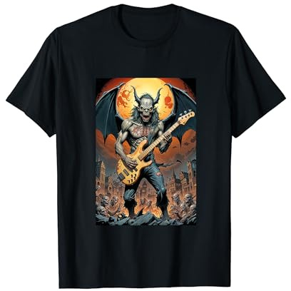 Heavy Metal Concert Guitare Basse Musicien T-Shirt