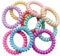 Multicoloured Spiral Hair Ties, 10 PCS Hair Accessories for Women Spiral Comfy Coil Durable Hair Ties Color Assorted Suitable for All Hair Plastic Traceless Phone Cord Hair Ties