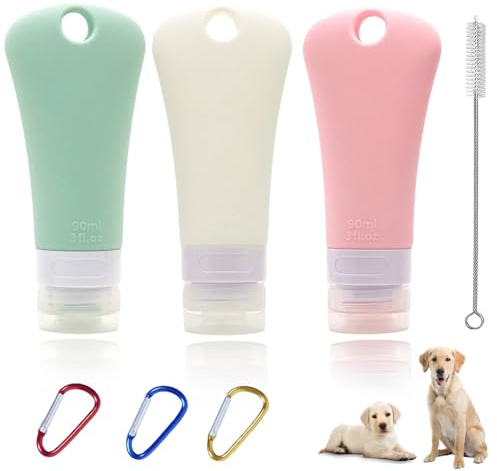 Beojonvy Food Tube for Filling Dog, 90 ml Liver Sausage Dog Tube, Silicone Travel Bottles, Reusable Food Tubes for Dogs Dog Training as a Reward (3)