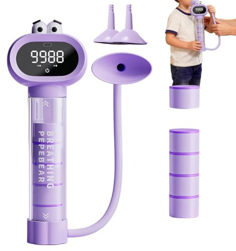 Andningstränare Spirometer Magtränare | Verktyg För Andningsmuskler I Lungor Hantel För Tonåringar Flickor Barn Ungdom Utomhus Skola Löpning Fitness Sport Resa