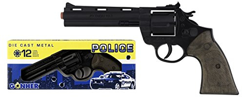 Gonher - 123/6 - revolver - polis - 12-skott - svart