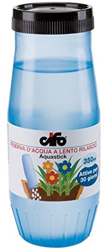CIFO Aquastick- Riserva Acqua Gel Piante Ornamentali da Interno ed Esterno, a Lento Rilascio - Mantiene Pianta Rigogliosa Senza Frequenti Annaffiature, Utilizzabile Tutto l'Anno, 350ml, Made in Italy