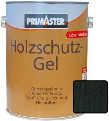 Primaster Holzschutzgel ebenholz 2,5 l für Außen seidenmatt