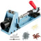 VEVOR Bewegliche Taschenloch System, Taschenlochbohrlehre, Bohrlehre Bohrschablone, Doppeltaschenloch Jig Kit, Taschenlocher, 2 Spanabfuhrlöcher, exolierte Aluminium-Legierung, verstellbare Tiefe