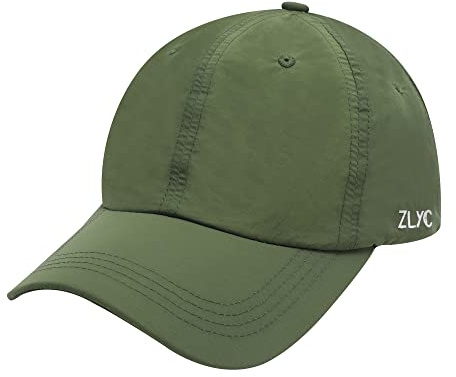 ZLYC Daman - Gorra de béisbol de Verano para Deportes de Golf, Tenis, Solid Army Green, Talla única