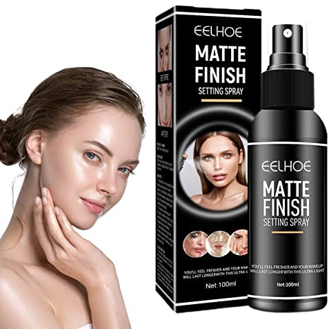 Makeup Spray Fixateur Spray Maquillage Spray Finition Maquillage Longue Durée Fini Mat et Naturel 100ml