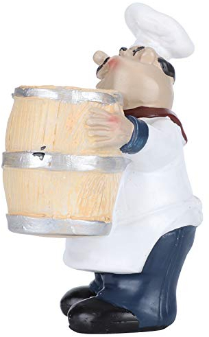 Nordic Figur Chef Statue Zahnstocherhalter Handwerk, für Restaurant Tischdekoration