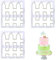 RUIENGCOMM 3Pcs Plastic Fence Fondant Cutters Cookie Cutter Molds Decorative Cake Border Moulds Fondant Cake Cutting Molds Biscuit Baking Mold for Fondant Cake Border Decorating
