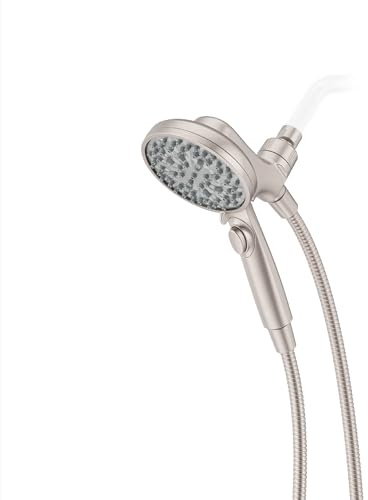 Pfister HydroFuse Handheld Shower Head with Magnetic Docking, 6-Function High Pressure Showerhead, 2.5 GPM Flow Rate, Spot Defense Brushed Nickel Finish 016HFM01GS