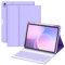 MMK Hülle mit Tastatur für iPad 10 Generation 10,9 Zoll 2022, Abnehmbare Kabellose Bluetooth Tastatur, Schutzhülle mit TPU Rückschale mit Stifthalter, für Neue iPad 10. Generation, QWERTZ Layout, Lila