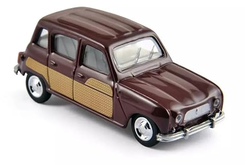 OPO 10 - Auto in Miniatura Compatibile con Renault 4 Parisienne 1966 Marrone Scala 1:54 3 Pollici 7,5 cm Norev - 310505