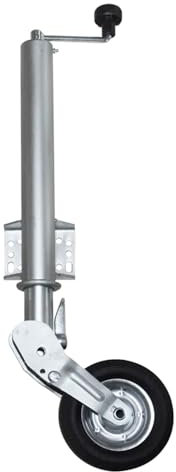 Ruota di supporto 500 kg per rimorchio, Ø 60 mm,Rotella di sostegno carico pesante,Ruota Ruotino 200*50mm,sollevamento carrello appendice rimprchio roulotte registrbile,per rimorchi roulotte trailer