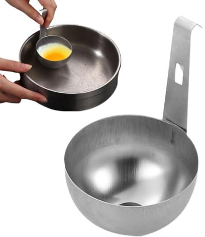 Cuchara para huevos escalfada, hervidor de huevos escalfado, sartén colgante para huevos, sartén para cocinar sin esfuerzo, desayuno, picnic, uso doméstico
