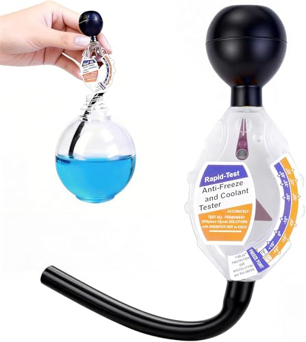 XINSUO Tester antigelo per auto, tester antigelo per auto, tester per refrigerante portatile, protezione antigelo, facile da leggere, adatto per diversi modelli di auto