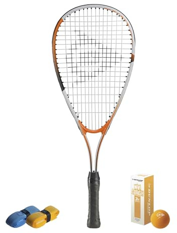 CX Pro Sport Play Junior Squash Set – Includes 1 Dunlop Play Racket, 3 Play Balls & 2 CX Pro Sport Grips – Exclusive Bundle