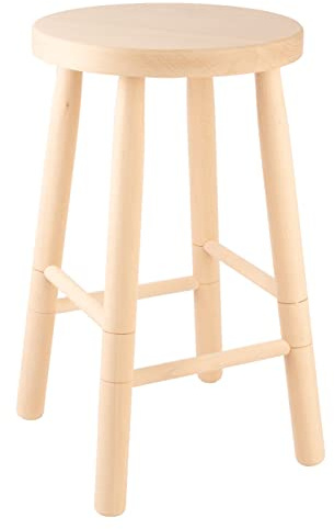Cuisine Romefort - Sgabello in legno di faggio, alto 50 cm, rotondo