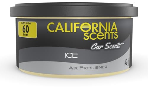 California Scents Can Air Freshener, Car Air Freshener, Ice, 1.5 Oz | Spillproof Odor Neutralizer Cans for Home and Car, Fragrance Oil, Scent for Up to 60 Days