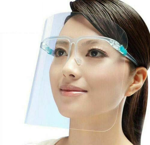 Components Lot de 10 visières de sécurité pour le visage Protection complète contre les projections et la buée Verres légers et réglables Transparent Unisexe