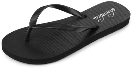 shevalues Slim Basic Flip Flops for Women with Comfortable Yoga Mat