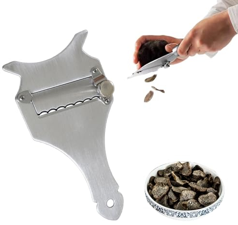 Râpe à truffes, râpe à truffes, réglable, râpe à fromage Truffle, râpe à truffes professionnelle, réglable, en acier inoxydable, facile à nettoyer, convient pour couper les truffes, le fromage et le