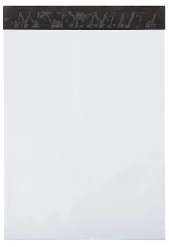 500 Stück Folienversandtaschen selbstklebend | 420 x 550 mm Versandbeutel mit Selbstklebeverschluss | 42 x 55 cm Versandtüten blickdicht aus Plastik für Kleidung und Textilien