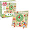 CRAZE My Learning Clock Animals ENGLISCHE SPRACHE - Lernuhr Kinder Holz, Kalenderuhr zum Lernen für Kinder, Lerntafel Uhr Jahreszeiten Wanduhr