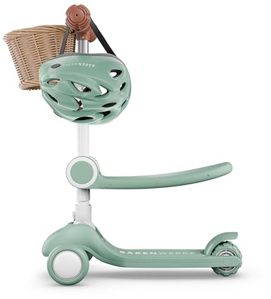 Bärenwerke LR 300 T Kinder-Scooter 2-in-1, leicht, höhenverstellbar, ergonomischer Sitz, pannensichere Räder, ab 2 bis 6 Jahre, für Mädchen & Jungen,