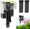 Mapille Aquarium Außenfilter 450L/H, Aquarium Filter mit UV, 4-in-1 Hang on Filter Aquarium, Fischtankfilter, Sauerstoffzirkulation, Wasserfallfilter Einstellbarer für 10-100L Aquarien Fischtank