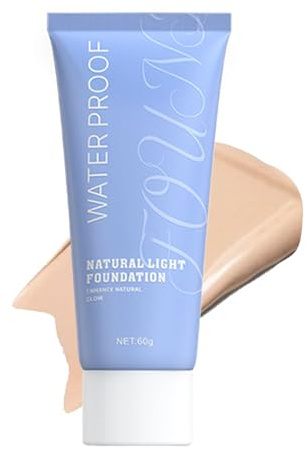 Base Líquida Para Rostro, Control De Grasa Impermeable De Cobertura, Maquillaje Facial de Belleza para Mujer para Todos los Tipos de Piel