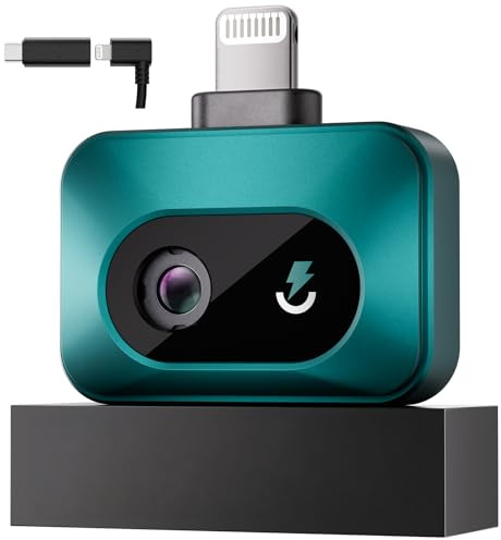 VANTRUE POWER TS1 Cámara Térmica Termográfica Infrarroja para iOS iPhone iPad, 512x384 TISR Alta Resolución Cámara Termográfica Infrarroja, Rango de medición de la temperatura -20 °C a 550 °C