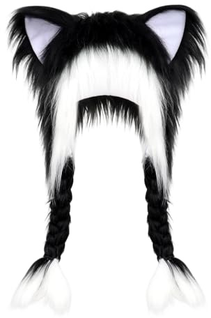 Genérico Gorro De Gato De Peluche Con Orejas - Accesorios De Cabeza Para Cosplay Y Fiestas De Disfraces,Sombrero De Animal De Peluche Para Eventos De Cosplay - Para Adultos, Mujeres, Niños Y Toda La