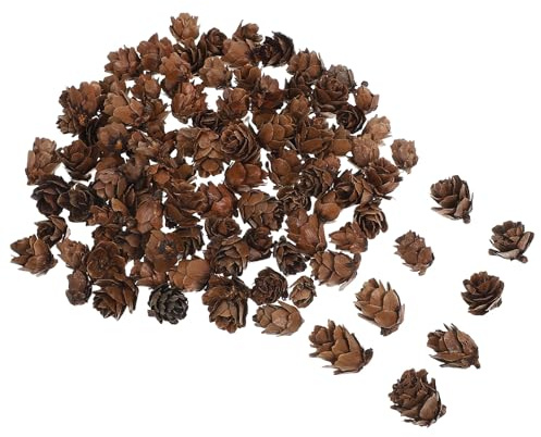JOINPAYA 100 Mini Pommes De Pin Naturelles 0.79In DéCoration De CôNe De Pin Artificiel pour Sapin De NoëL Table Et FêTe Accessoires Rustiques pour Maison Et Mariage