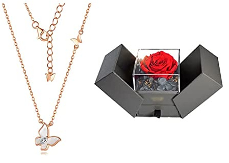 Collane 2023 La squisita forma a farfalla implica che la felicità verrà al tuo fianco in modo elegante, per collana da donna da donna