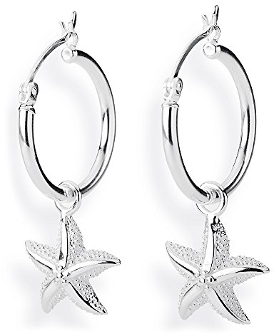 Heartbreaker Ohrring Einhänger für Creolen aus der Kollektion Style & Go in Echtsilber/Seestern Einhänger für Creolen / 925 Sterling Silber nickelfrei/LD MR 40