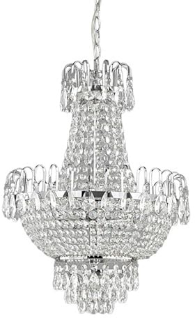 Lindby Lampada a sospensione dimmerabile (Antico) colore Trasparente, in Cristallo ad es. Soggiorno & Sala da pranzo lampada cristallo