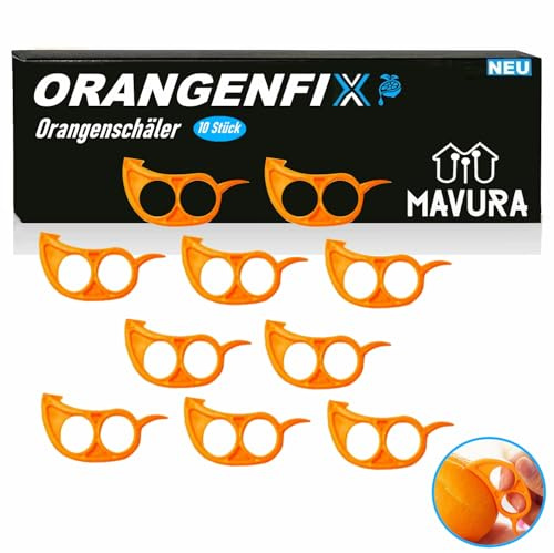 ORANGENFIX apelsinskalare apelsinskalare fruktskalare citrusskalare apelsinskalare [set om 10]