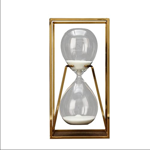 Sandglas ， Timer, Sandglas Sand Klocka Timer Timglas present Timglas Koppar Fyrkantig Metall Ram Glas 30 Minuter Timer Retro Desktop Sand Klocka Present Restaurang Kök Sandglas timglas ornament