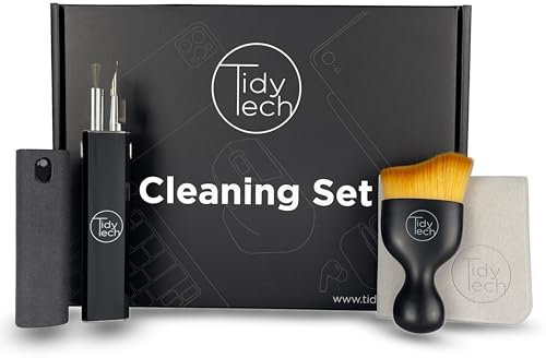 TidyTech Premium Cleaning Set – ideal für Apple Geräte (Display, MacBook, iPad, Tastatur & AirPods,...)