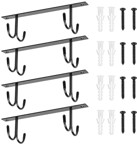 McBlast 4 STK Tassenhalter unter dem Schrank, Tassenregal Kaffeetassenhalter, 12 Tassenhaken unter dem Regal, Trockenhaken Tassenhalter für Küchenutensilien Aufbewahrung Kaffeebecher