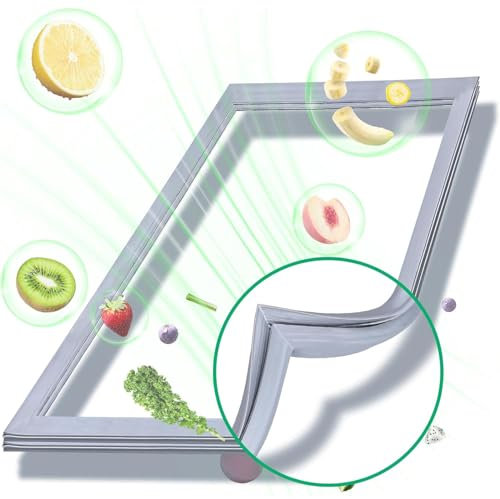 AWFOM Universal Kühlschrank Dichtung für Kühlschränke Gefrierschrank Kühlschrankdichtung Magnetisch Türdichtung Dichtung Gummidichtung,Weiß