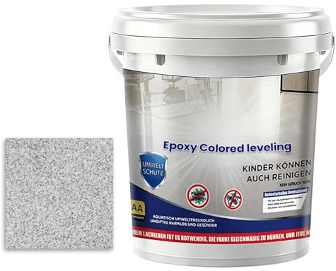 Pintura para suelos de resina epoxi con,Revestimiento antideslizante resistente al desgaste - Pintura epoxi autonivelante,para interiores exteriores ducha edificios residenciales casas